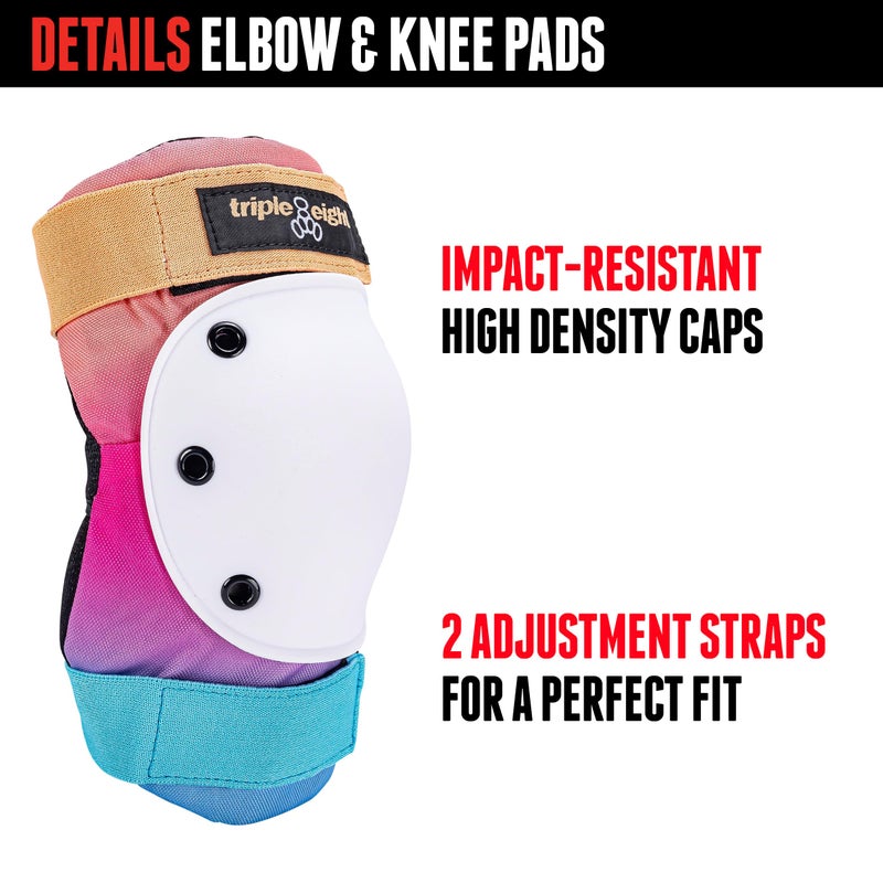 Triple Eight Saver Series 3-Pack Pad Setâ€“ Ideal for Skateboarding, In-line Skating, Roller Skating, and Biking - Image 4